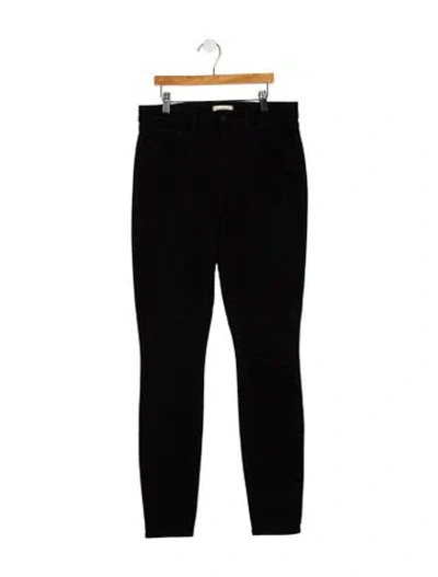 Pre-owned L'agence Mid-rise Skinny Leg Jeans In Black