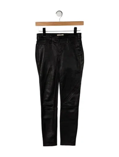 Pre-owned L'agence Mid-rise Skinny Leg Jeans In Black