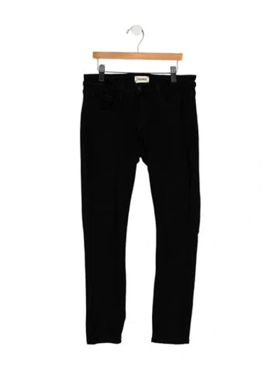 Pre-owned L'agence Mid-rise Skinny Leg Jeans In Black