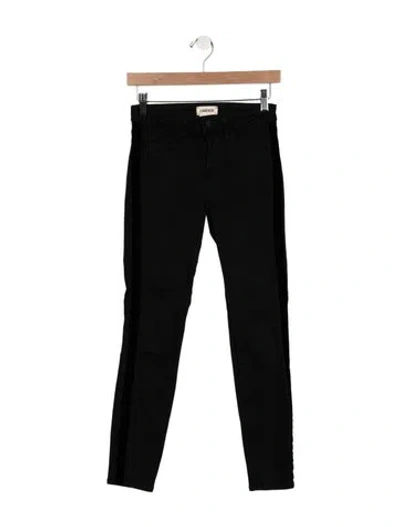 Pre-owned L'agence Mid-rise Skinny Leg Jeans In Black