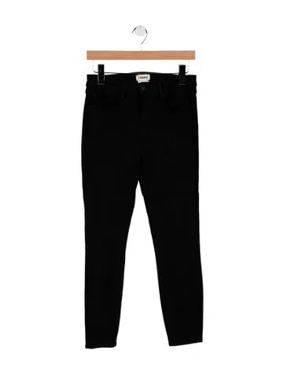 Pre-owned L'agence Mid-rise Skinny Leg Jeans In Black