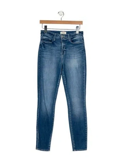 Pre-owned L'agence Mid-rise Skinny Leg Jeans In Blue