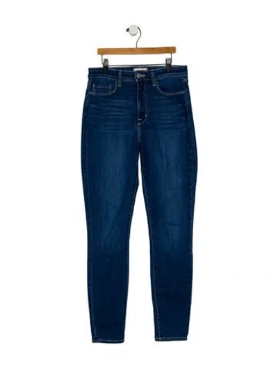 Pre-owned L'agence Mid-rise Skinny Leg Jeans In Blue