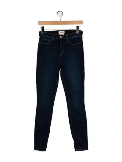 Pre-owned L'agence Mid-rise Skinny Leg Jeans In Blue