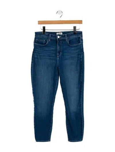 Pre-owned L'agence Mid-rise Skinny Leg Jeans In Blue