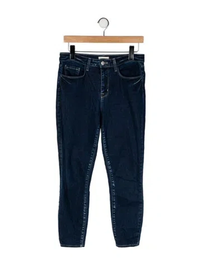 Pre-owned L'agence Mid-rise Skinny Leg Jeans In Blue