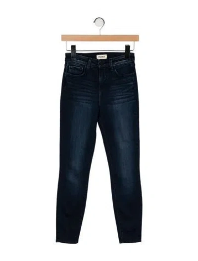 Pre-owned L'agence Mid-rise Skinny Leg Jeans In Blue