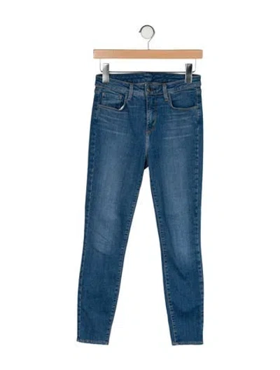 Pre-owned L'agence Mid-rise Skinny Leg Jeans In Blue