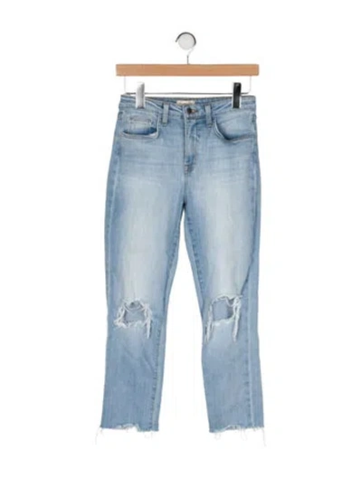 Pre-owned L'agence Mid-rise Skinny Leg Jeans In Blue