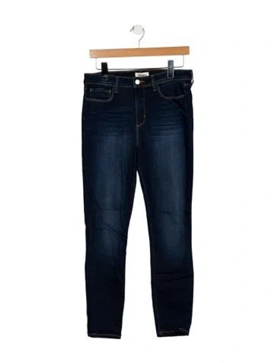 Pre-owned L'agence Mid-rise Skinny Leg Jeans In Blue