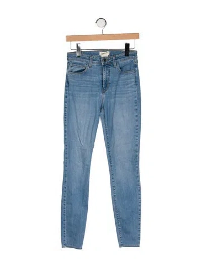 Pre-owned L'agence Mid-rise Skinny Leg Jeans In Blue