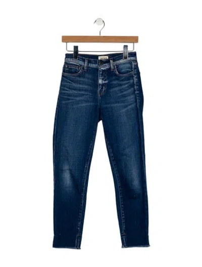 Pre-owned L'agence Mid-rise Skinny Leg Jeans In Blue