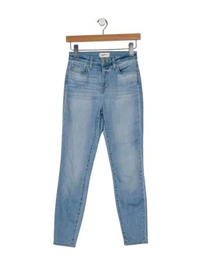 Pre-owned L'agence Mid-rise Skinny Leg Jeans In Blue