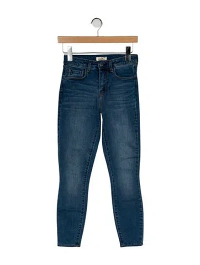 Pre-owned L'agence Mid-rise Skinny Leg Jeans In Blue