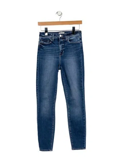 Pre-owned L'agence Mid-rise Skinny Leg Jeans In Blue