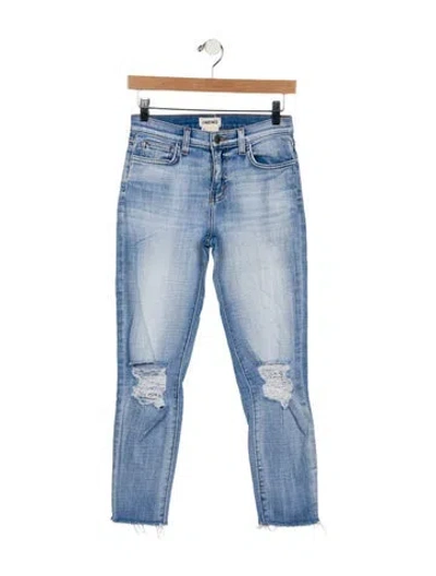 Pre-owned L'agence Mid-rise Skinny Leg Jeans In Blue