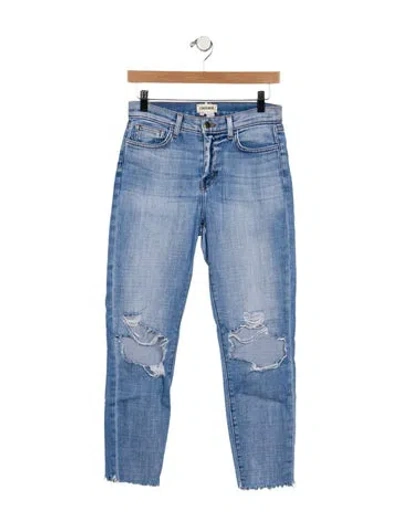Pre-owned L'agence Mid-rise Skinny Leg Jeans In Blue