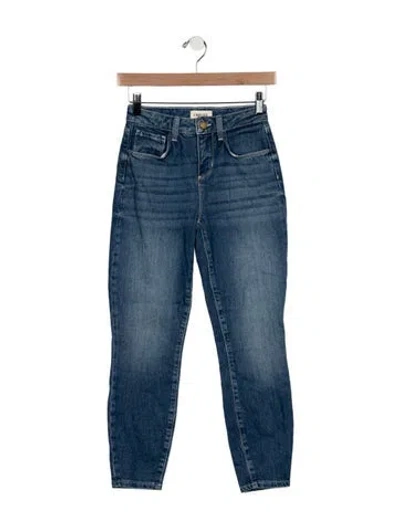 Pre-owned L'agence Mid-rise Skinny Leg Jeans In Blue