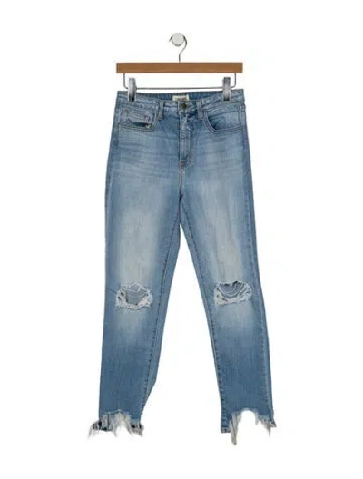 Pre-owned L'agence Mid-rise Skinny Leg Jeans In Blue
