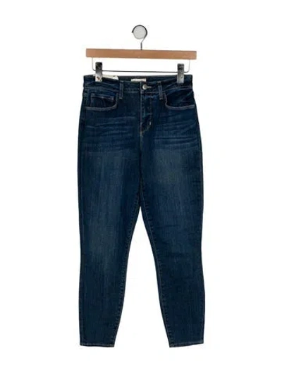 Pre-owned L'agence Mid-rise Skinny Leg Jeans In Blue