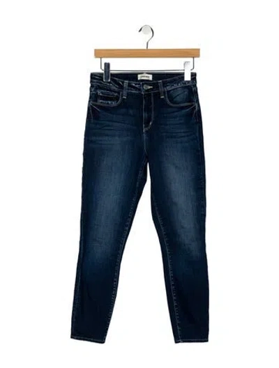 Pre-owned L'agence Mid-rise Skinny Leg Jeans In Blue