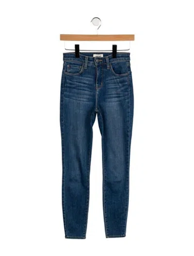 Pre-owned L'agence Mid-rise Skinny Leg Jeans In Blue