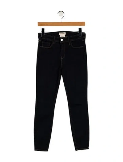 Pre-owned L'agence Mid-rise Skinny Leg Jeans In Blue
