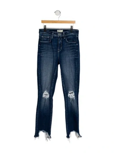 Pre-owned L'agence Mid-rise Skinny Leg Jeans In Blue