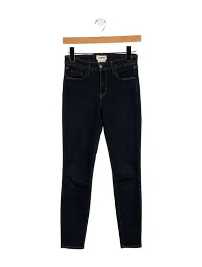 Pre-owned L'agence Mid-rise Skinny Leg Jeans In Blue