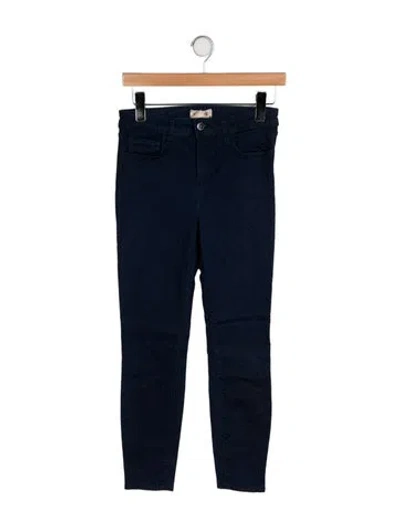 Pre-owned L'agence Mid-rise Skinny Leg Jeans In Blue
