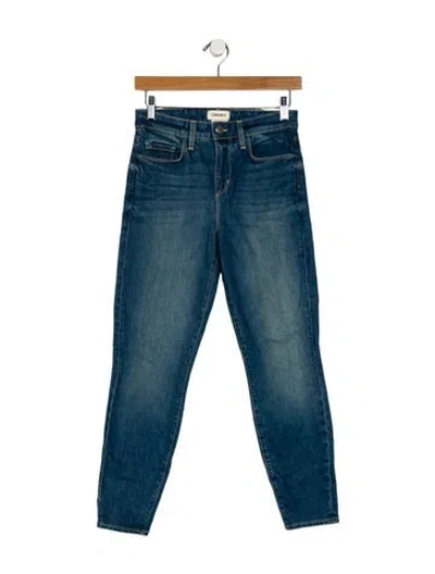 Pre-owned L'agence Mid-rise Skinny Leg Jeans In Blue