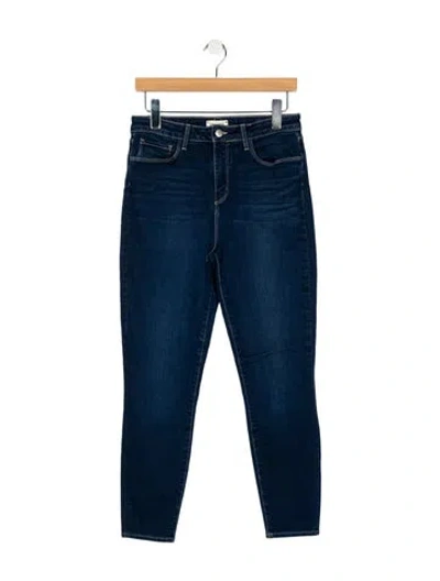 Pre-owned L'agence Mid-rise Skinny Leg Jeans In Blue
