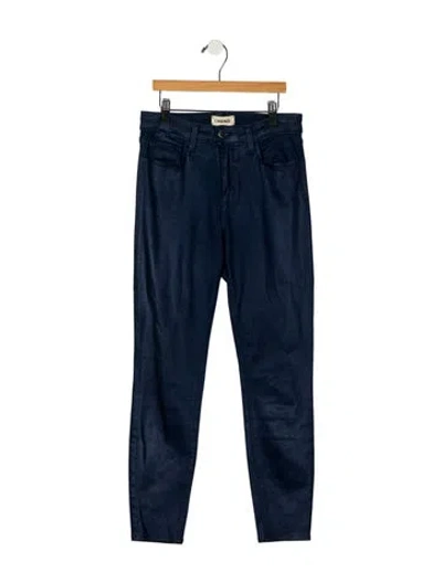 Pre-owned L'agence Mid-rise Skinny Leg Jeans In Blue