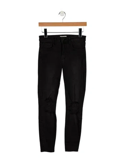 Pre-owned L'agence Mid-rise Skinny Leg Jeans In Blue