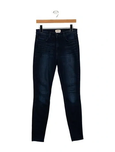 Pre-owned L'agence Mid-rise Skinny Leg Jeans In Blue