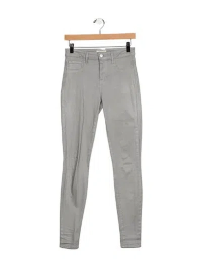 Pre-owned L'agence Mid-rise Skinny Leg Jeans In Blue