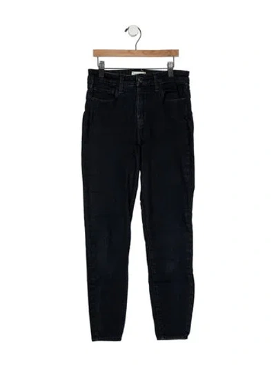 Pre-owned L'agence Mid-rise Skinny Leg Jeans In Blue