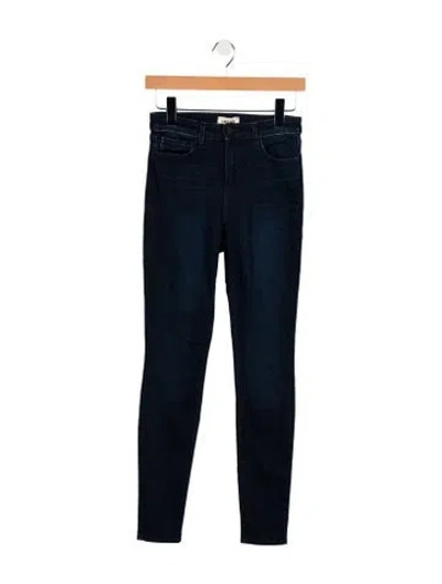 Pre-owned L'agence Mid-rise Skinny Leg Jeans In Blue