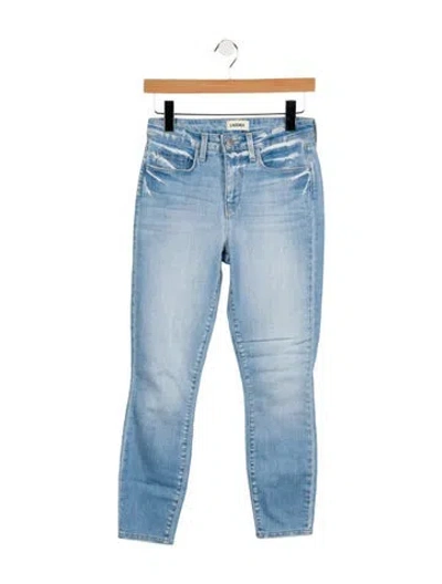 Pre-owned L'agence Mid-rise Skinny Leg Jeans In Blue