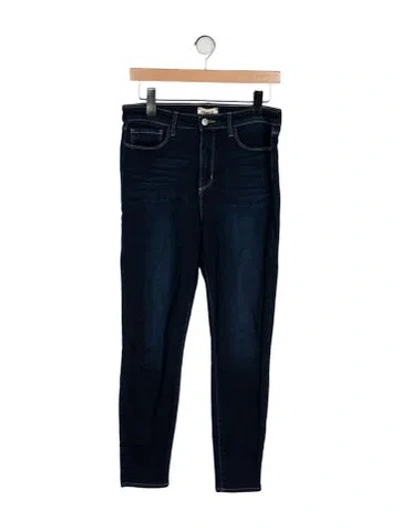 Pre-owned L'agence Mid-rise Skinny Leg Jeans In Blue