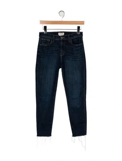 Pre-owned L'agence Mid-rise Skinny Leg Jeans In Blue