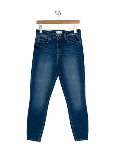 Pre-owned L'agence Mid-rise Skinny Leg Jeans In Blue
