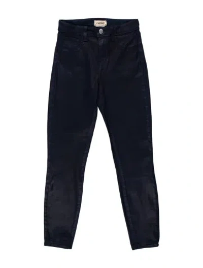 Pre-owned L'agence Mid-rise Skinny Leg Jeans In Blue