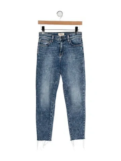 Pre-owned L'agence Mid-rise Skinny Leg Jeans In Blue