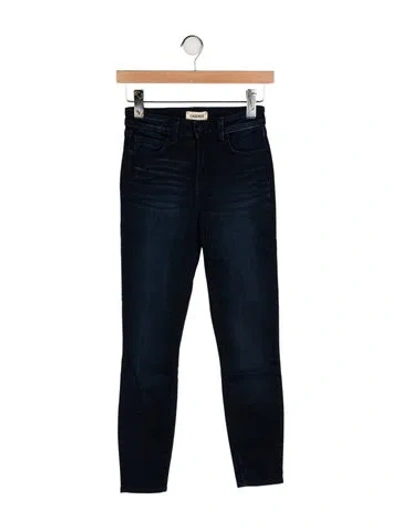 Pre-owned L'agence Mid-rise Skinny Leg Jeans In Blue