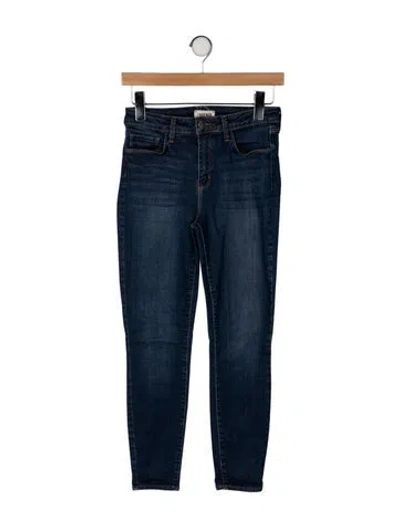 Pre-owned L'agence Mid-rise Skinny Leg Jeans In Blue