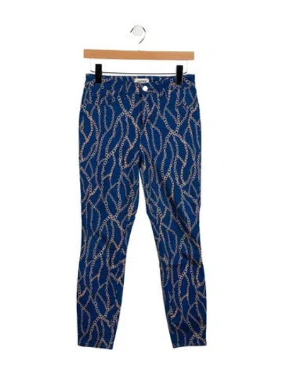 Pre-owned L'agence Mid-rise Skinny Leg Jeans In Blue