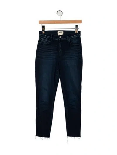 Pre-owned L'agence Mid-rise Skinny Leg Jeans In Blue