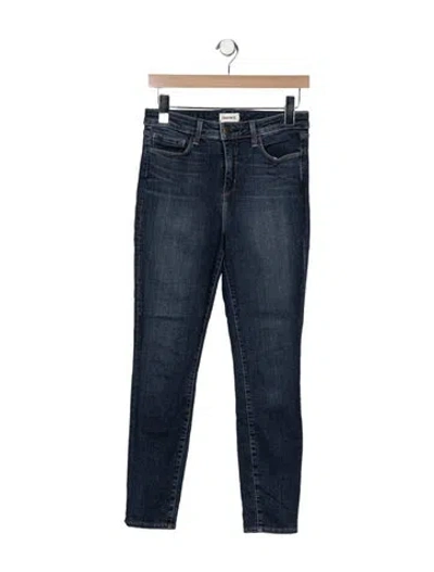 Pre-owned L'agence Mid-rise Skinny Leg Jeans In Blue