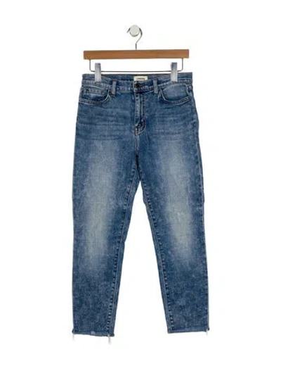Pre-owned L'agence Mid-rise Skinny Leg Jeans In Blue
